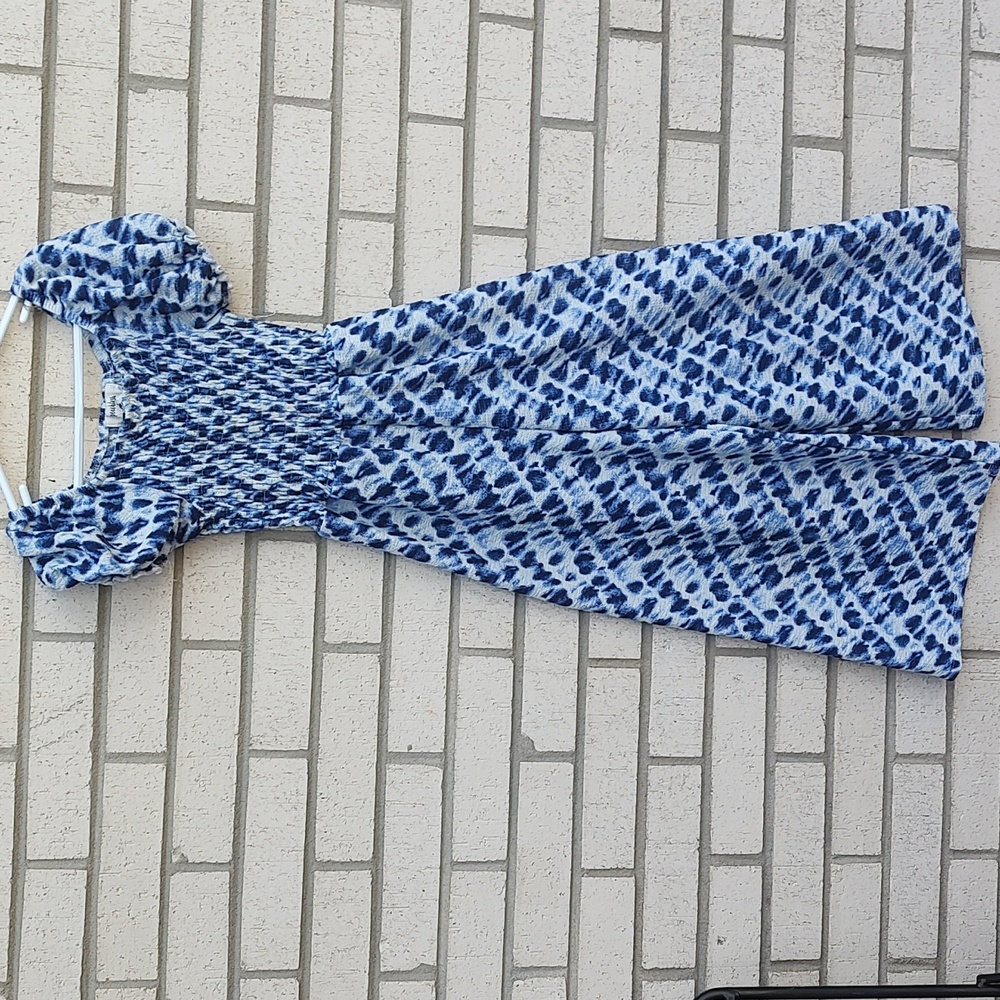 Speechless Jumpsuit/Blue & White